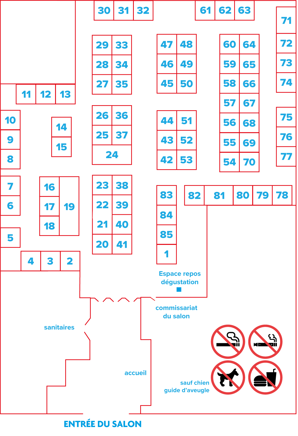 Plan du salon